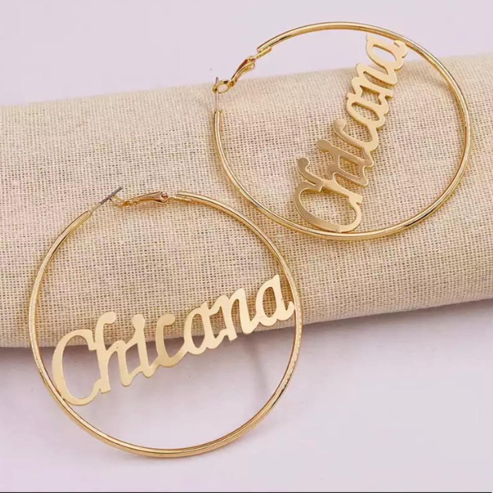 Bundle of 5- Chicana Hoop Earrings